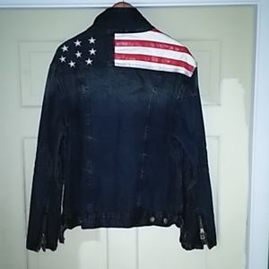 Modo American Flag Denim Jacket